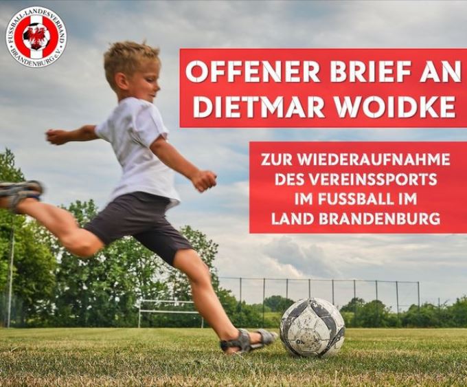 Offener Brief des Fußball-Landesverbandes Brandenburg